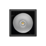 Lampara de techo spot LED Luz calida 8W Negro Illux