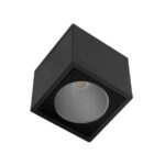 Lampara de techo spot LED Luz calida 8W Negro Illux