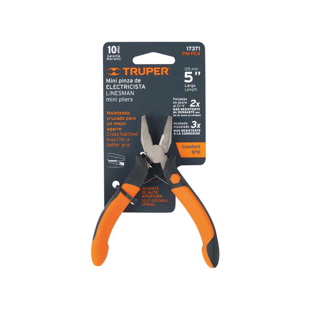 Alternativa Robar a Reproducir Mini pinza para electricista 5" mango Confort Grip Truper - TAMEX
