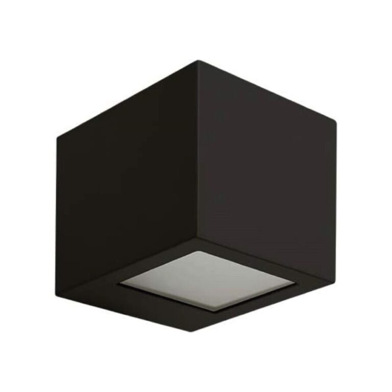 Lampara de pared LED Luz calida negro Illux