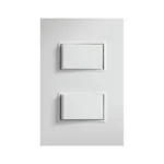 Placa armada con 2 apagadores Blanco simon 23