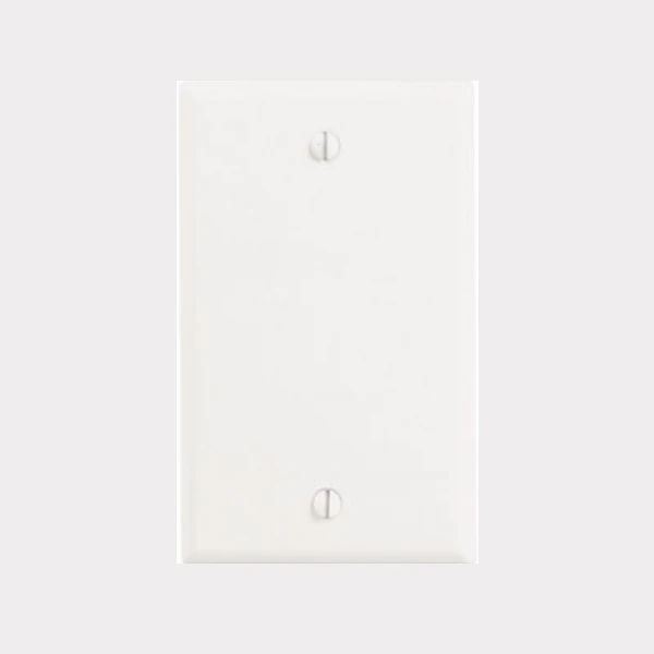 Placa ciega con tornillos Leviton termoformado blanco053-88014-000