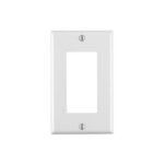 Placa de 1 Módulo Veritical Blanco Decora Leviton