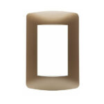 Placa de 3 Módulo Bronce claro Modular Plus Leviton