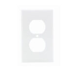 Placa de nylon para contanto duplex Blanco Leviton