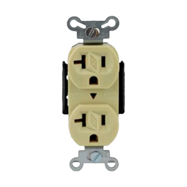Contacto dúplex 20A 125V Blanco Arrow Hart Eaton